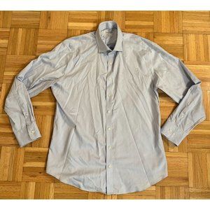 Twillory Trim Fit Button-Down Dress Mens 17-34/35 Light Blue Safe Cotton NonIron
